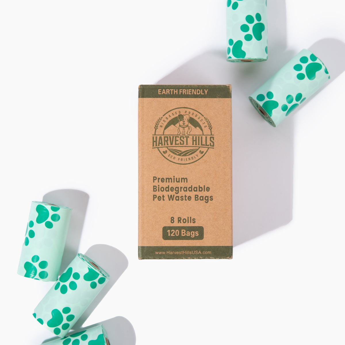 Premium Biodegradable Pet Poop Bags | 120 Count